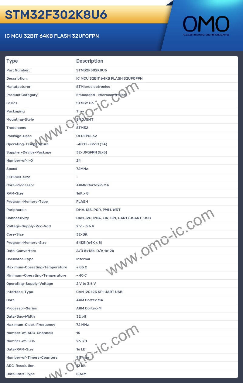 STM32F302K8U6
