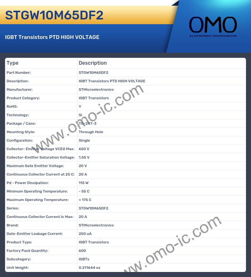 STGW10M65DF2