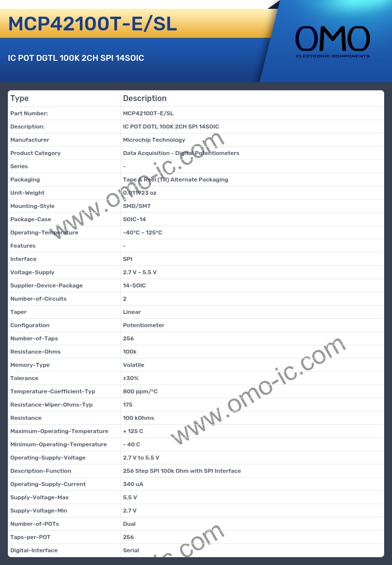 MCP42100T-E/SL