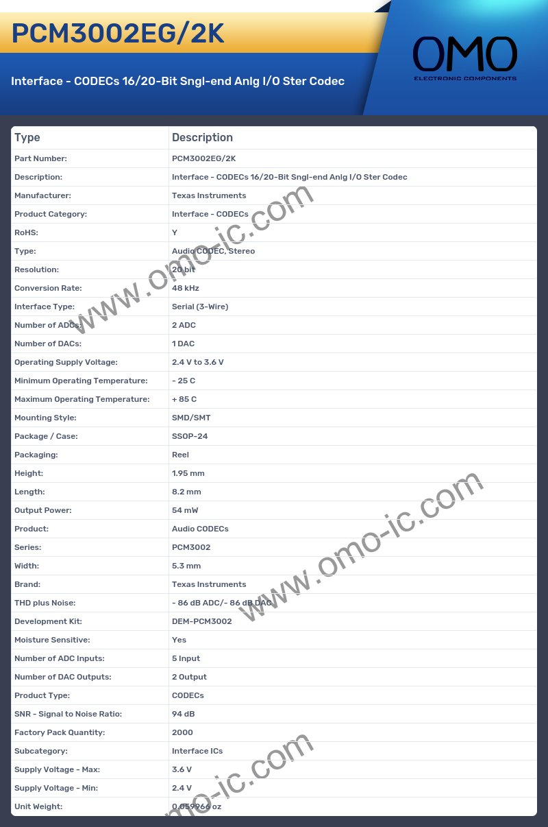 PCM3002EG/2K