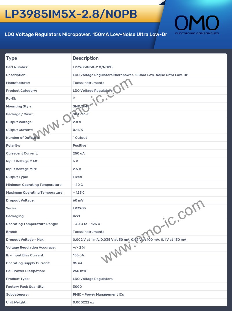 LP3985IM5X-2.8/NOPB