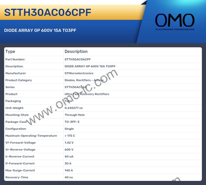 STTH30AC06CPF