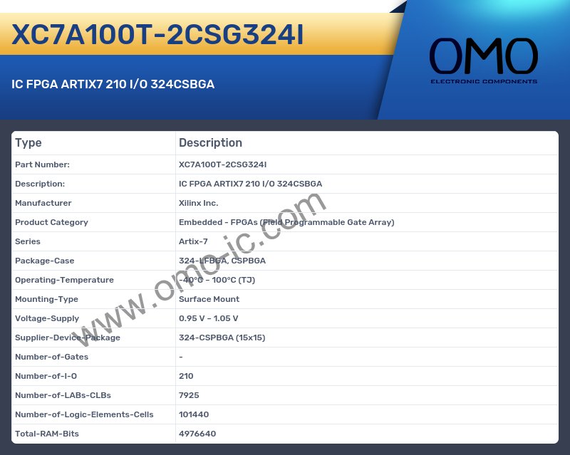 XC7A100T-2CSG324I