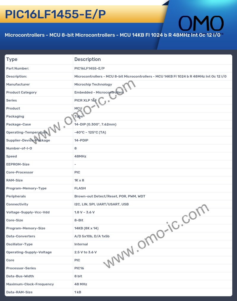 PIC16LF1455-E/P