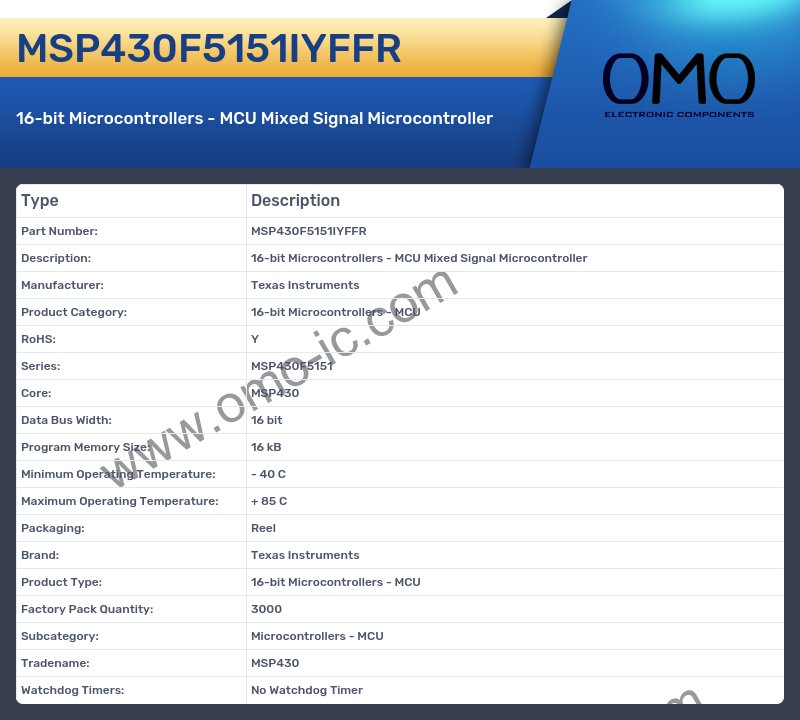 MSP430F5151IYFFR