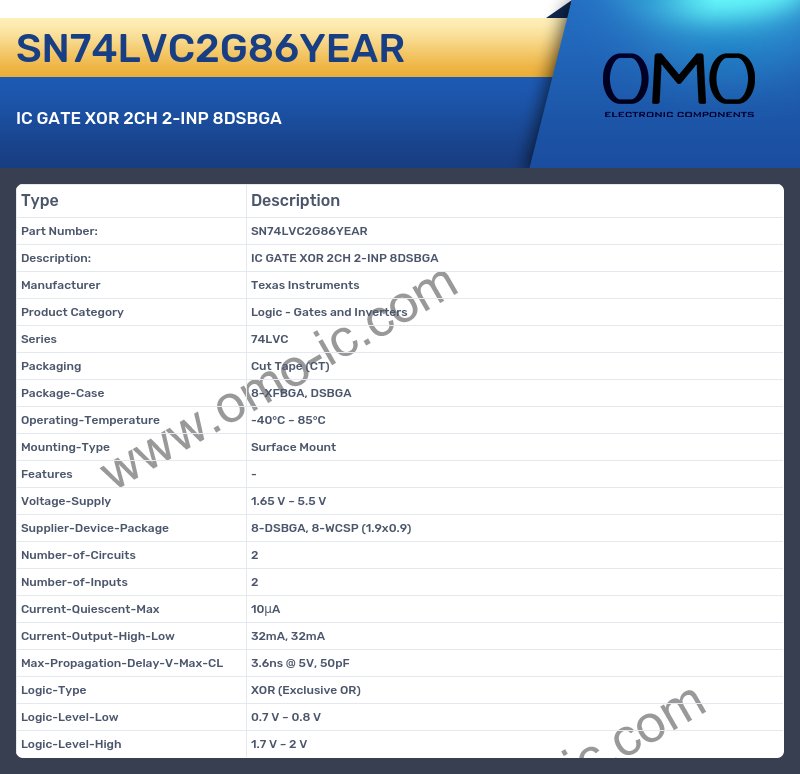 SN74LVC2G86YEAR