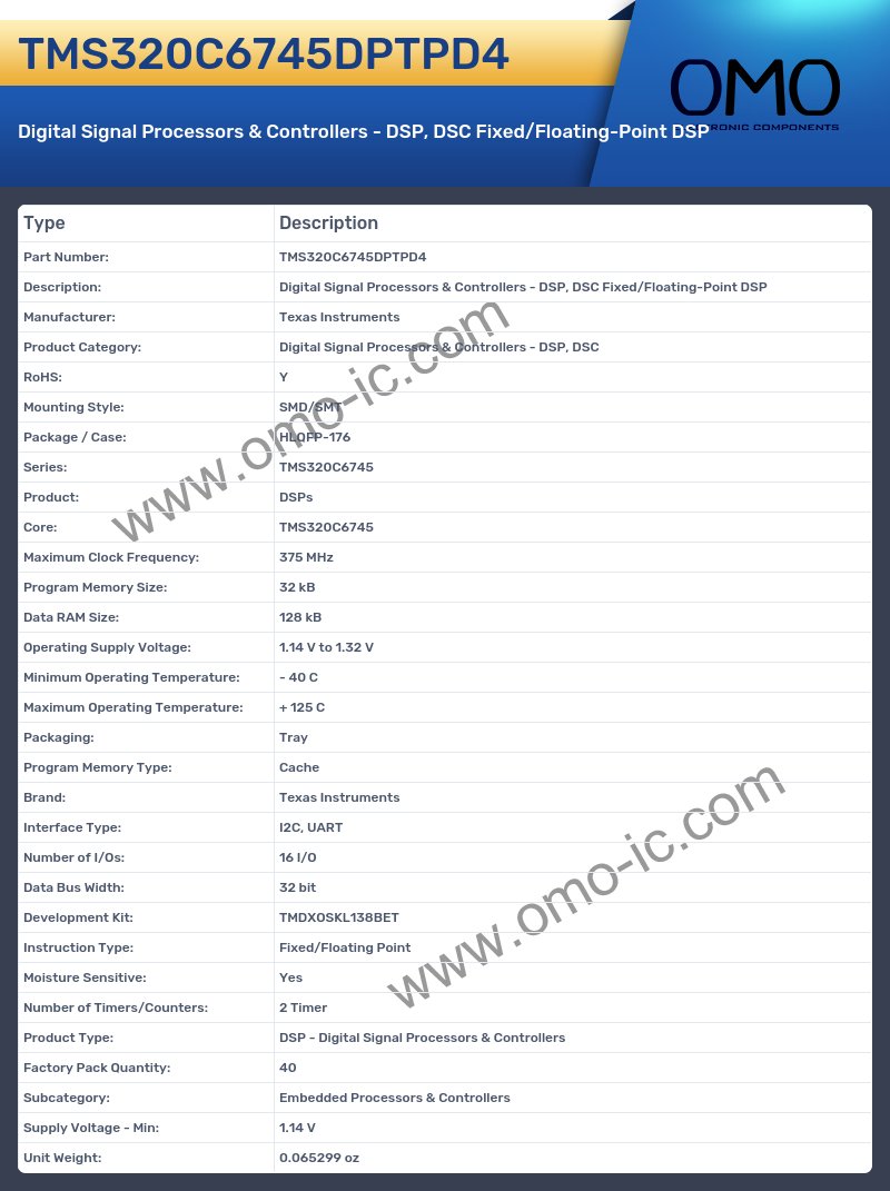 TMS320C6745DPTPD4