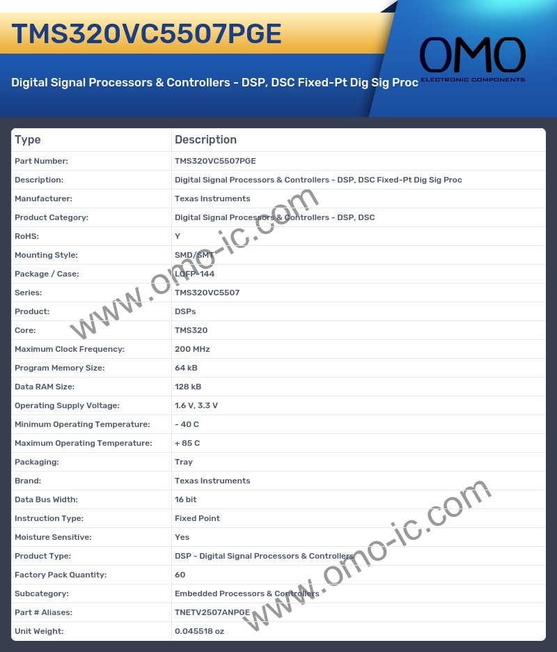 TMS320VC5507PGE