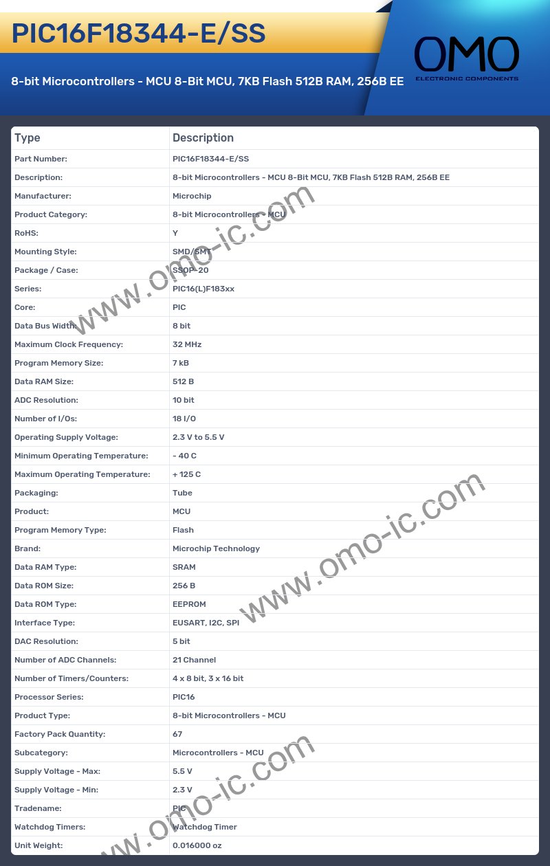 PIC16F18344-E/SS