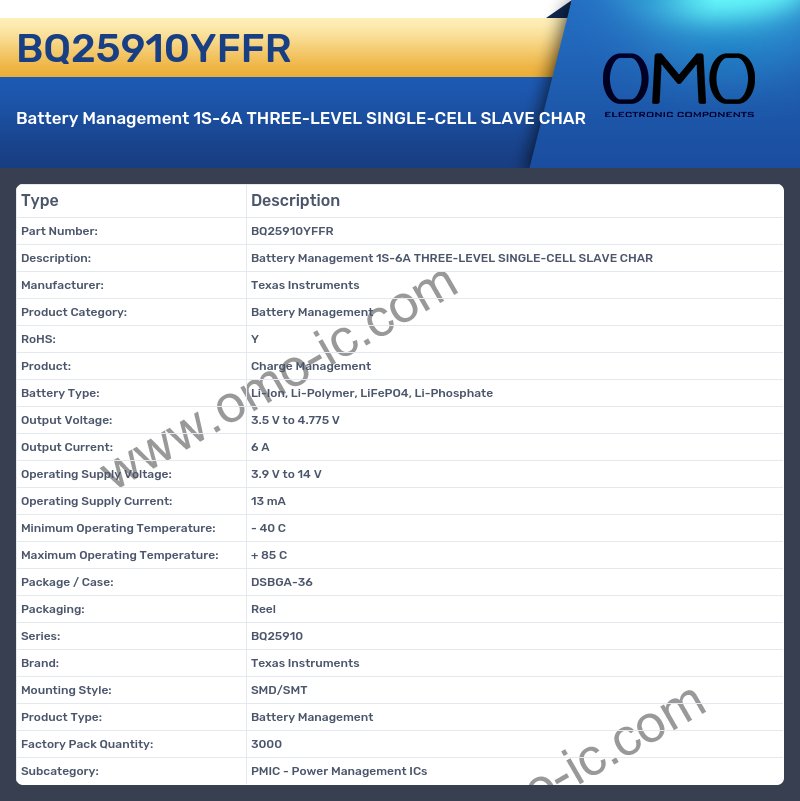 BQ25910YFFR