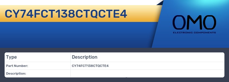 CY74FCT138CTQCTE4