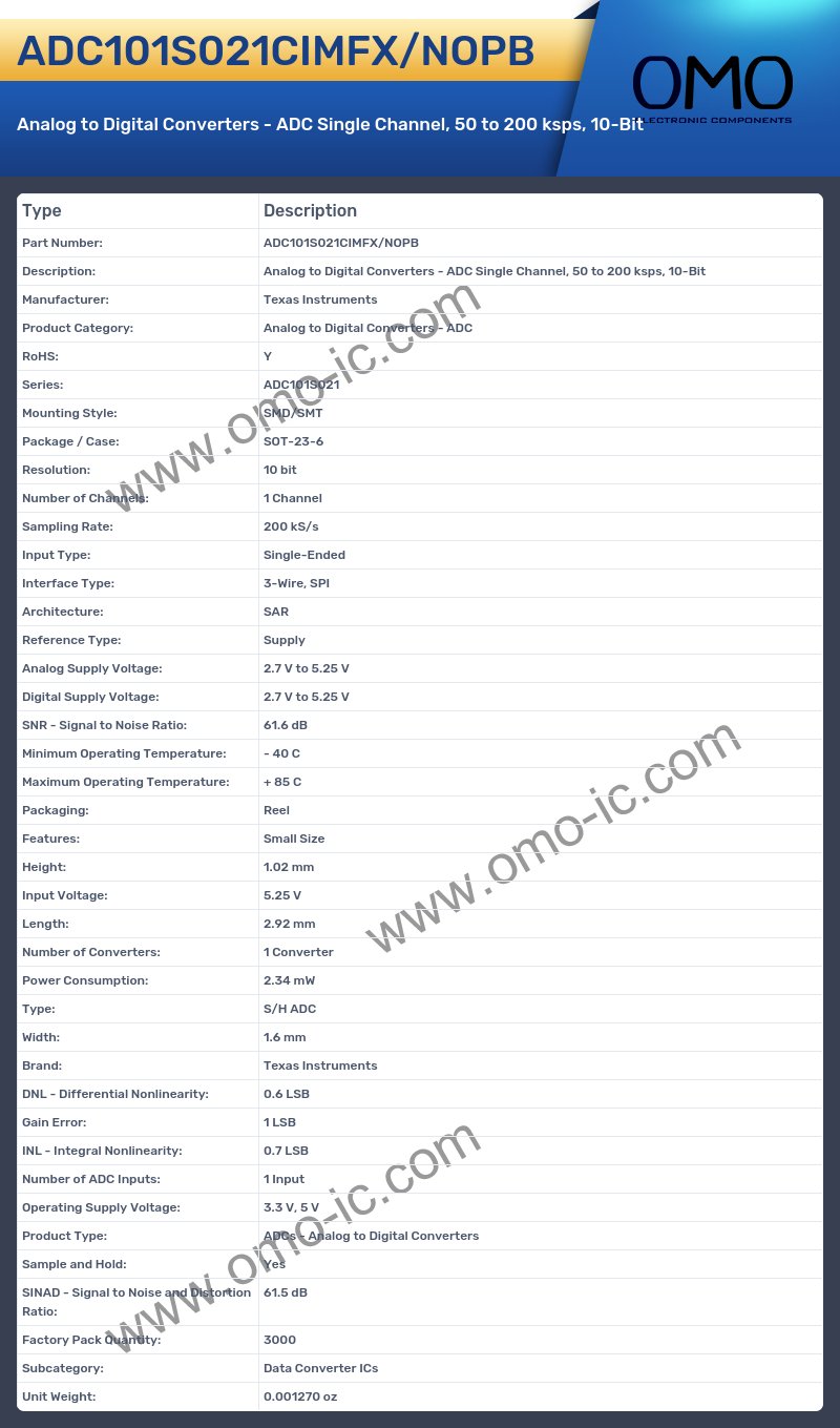 ADC101S021CIMFX/NOPB