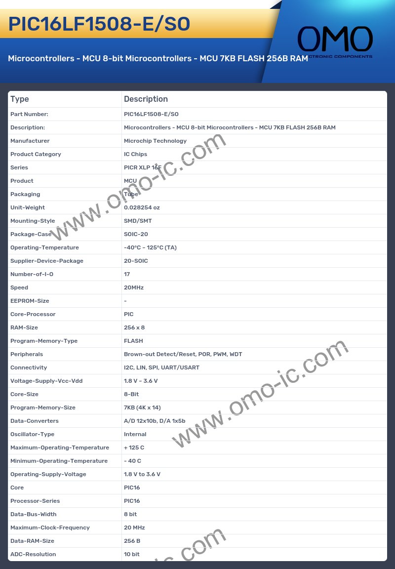 PIC16LF1508-E/SO