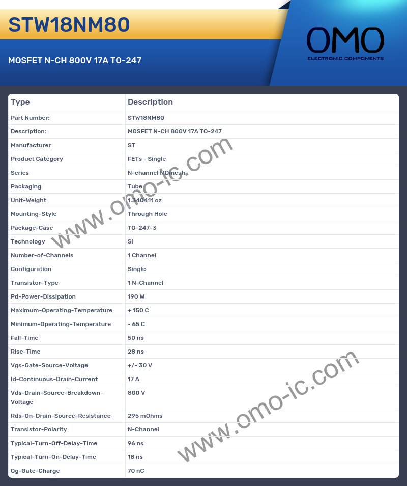 STW18NM80