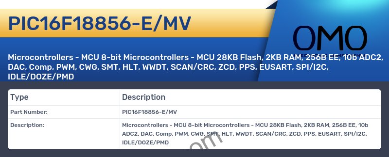 PIC16F18856-E/MV