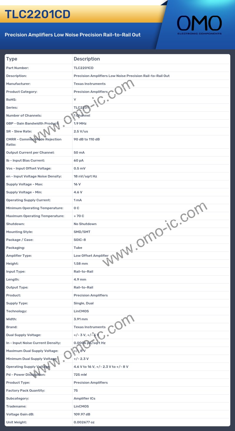 TLC2201CD