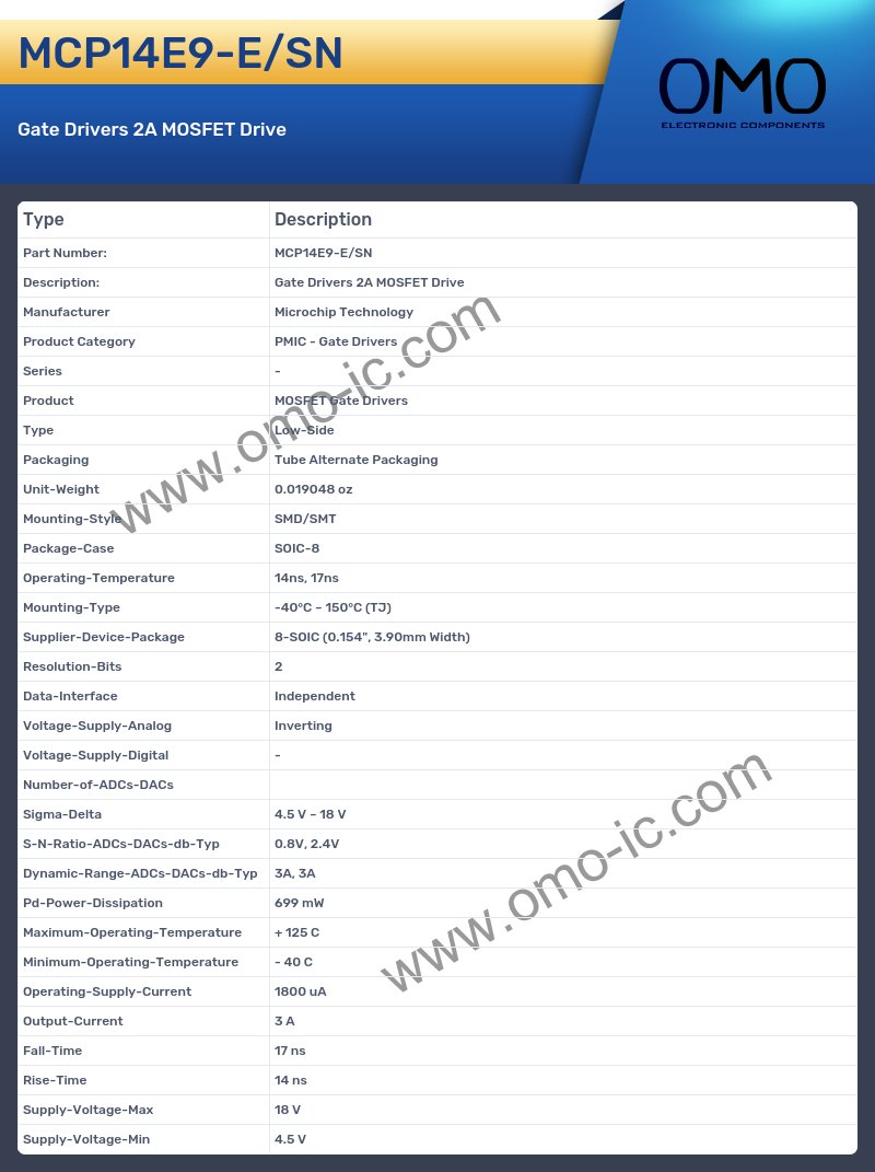 MCP14E9-E/SN