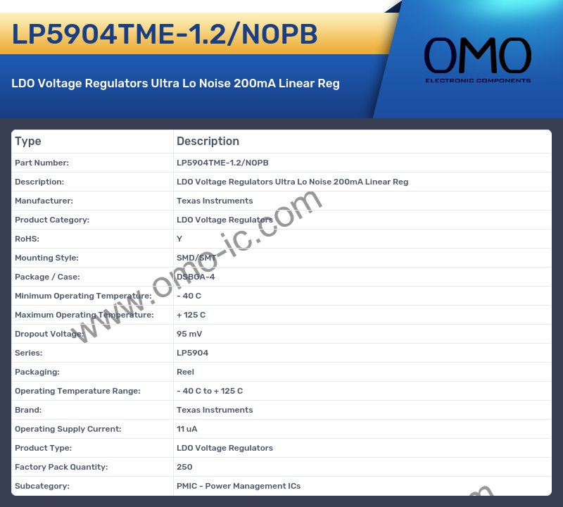 LP5904TME-1.2/NOPB