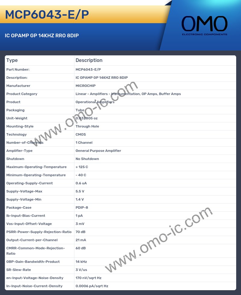 MCP6043-E/P