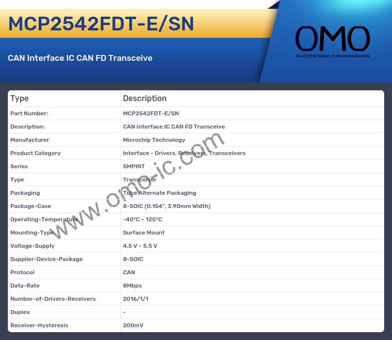 MCP2542FDT-E/SN