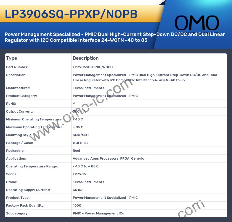LP3906SQ-PPXP/NOPB