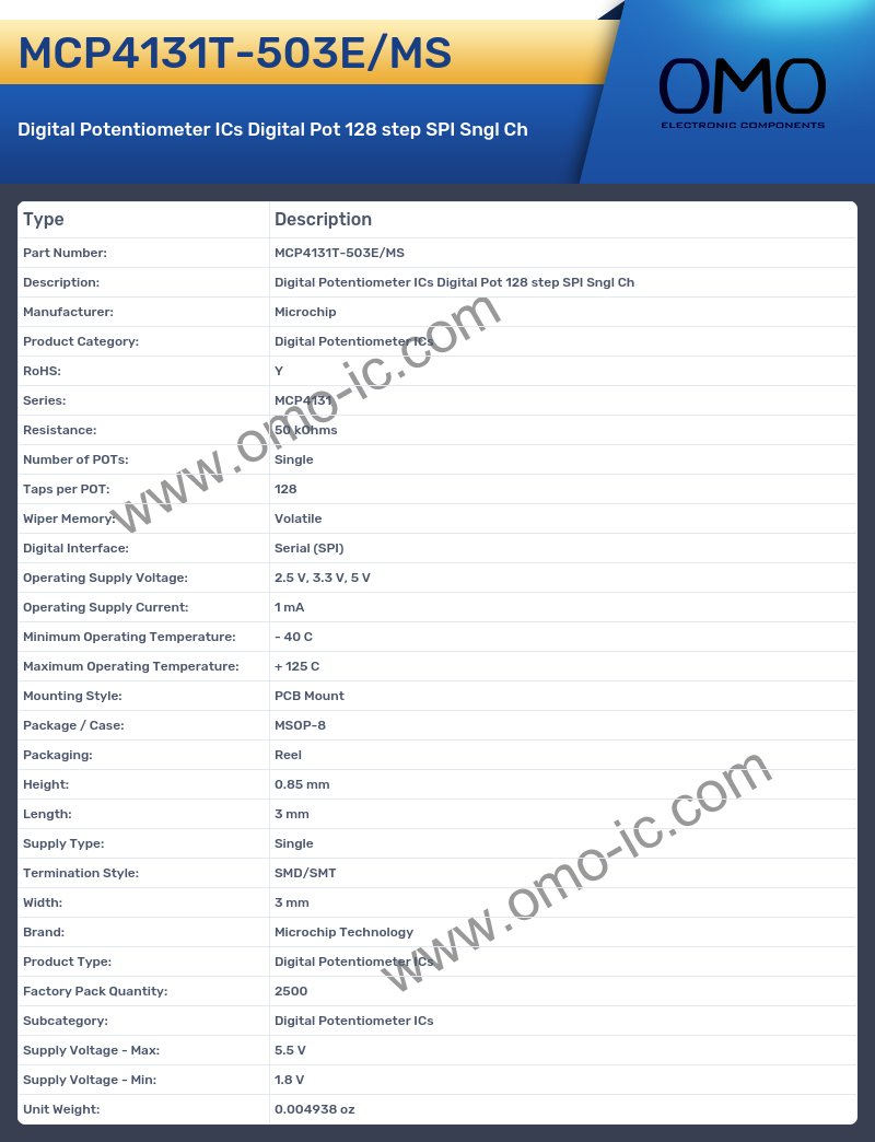 MCP4131T-503E/MS