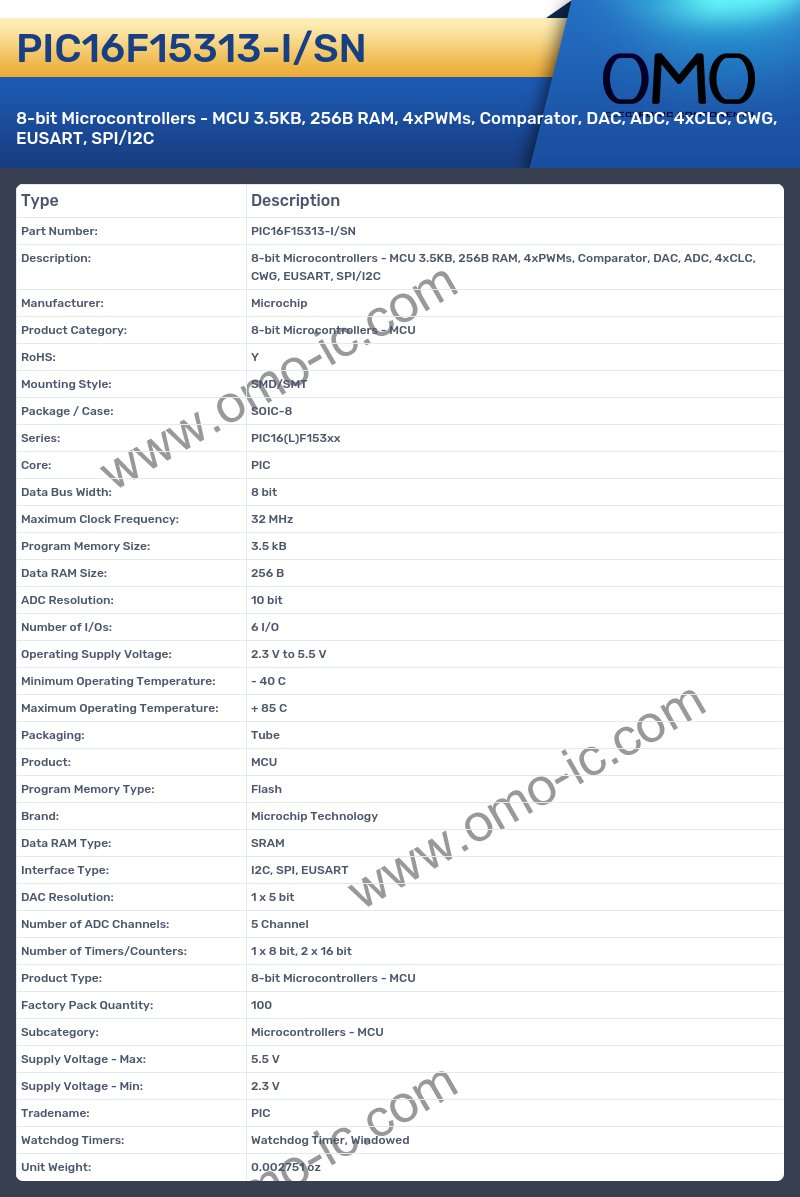 PIC16F15313-I/SN