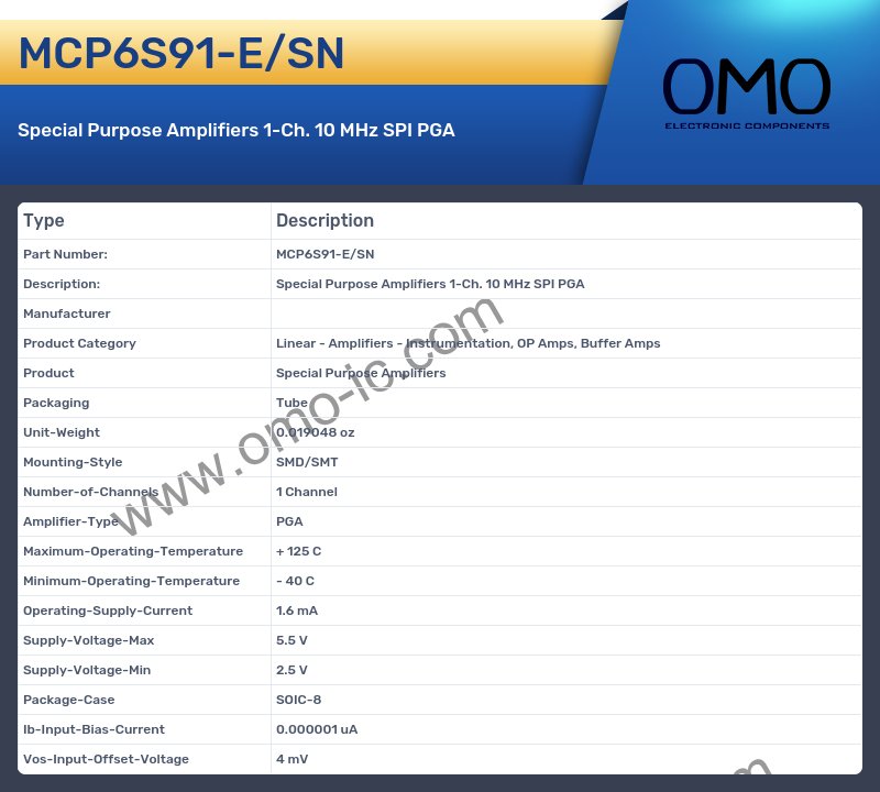 MCP6S91-E/SN