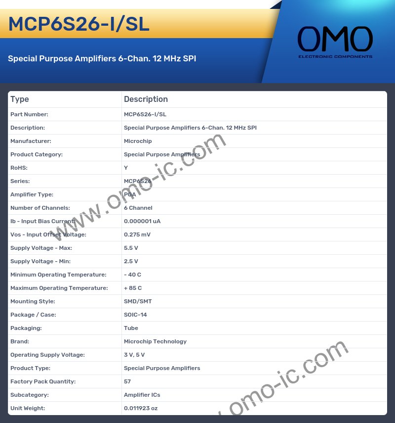 MCP6S26-I/SL
