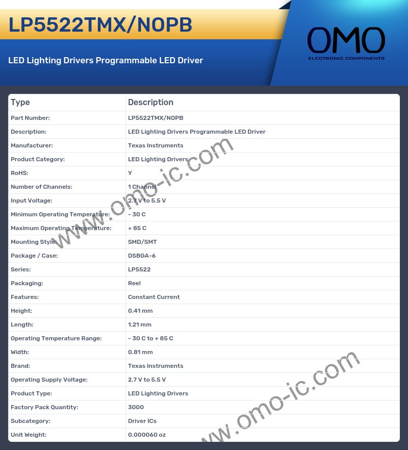 LP5522TMX/NOPB
