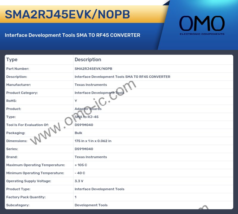 SMA2RJ45EVK/NOPB