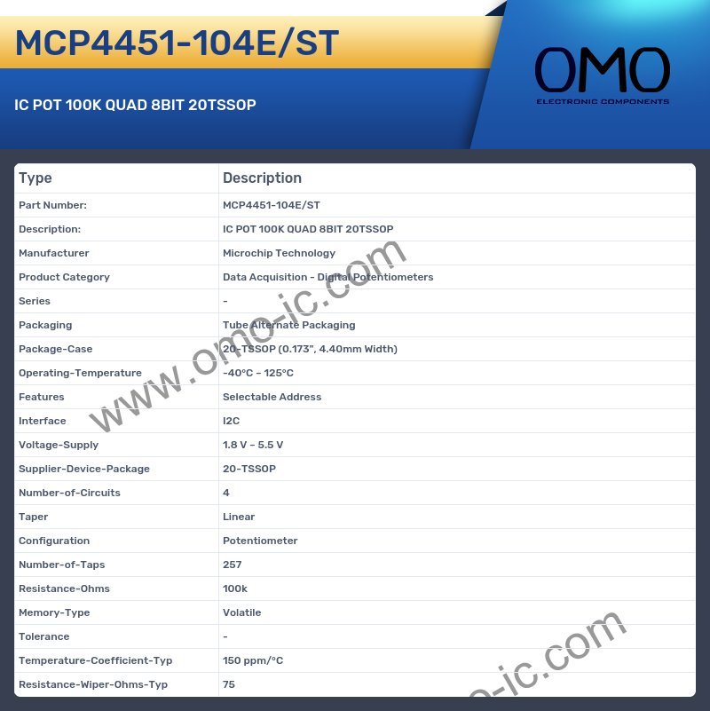 MCP4451-104E/ST