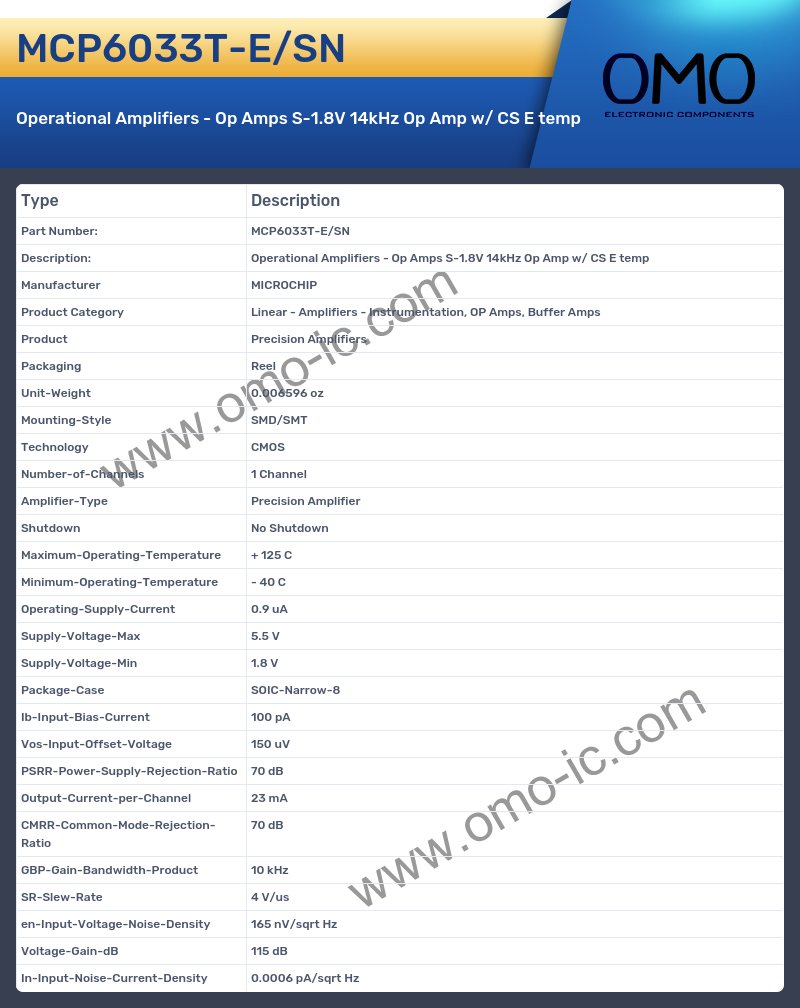 MCP6033T-E/SN