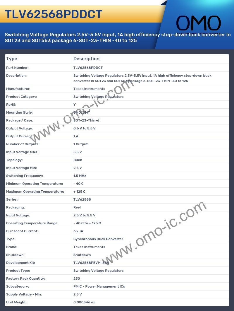 TLV62568PDDCT