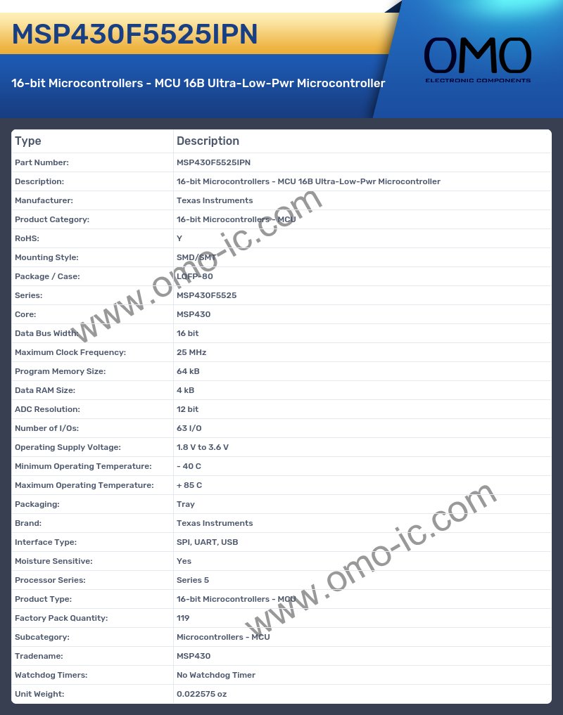 MSP430F5525IPN