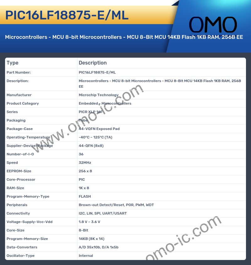 PIC16LF18875-E/ML