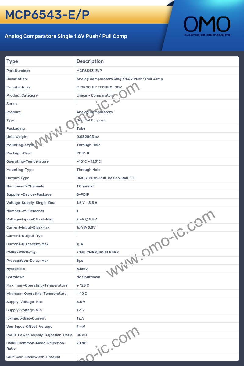 MCP6543-E/P