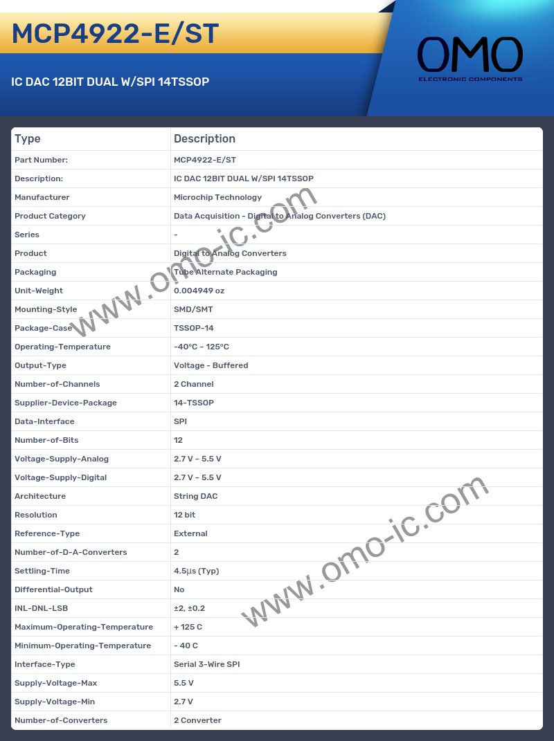 MCP4922-E/ST