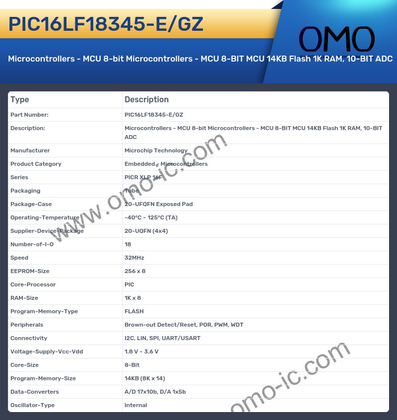 PIC16LF18345-E/GZ