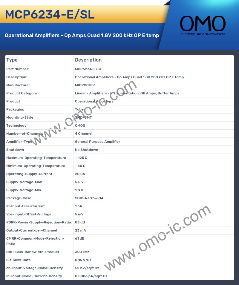 MCP6234-E/SL