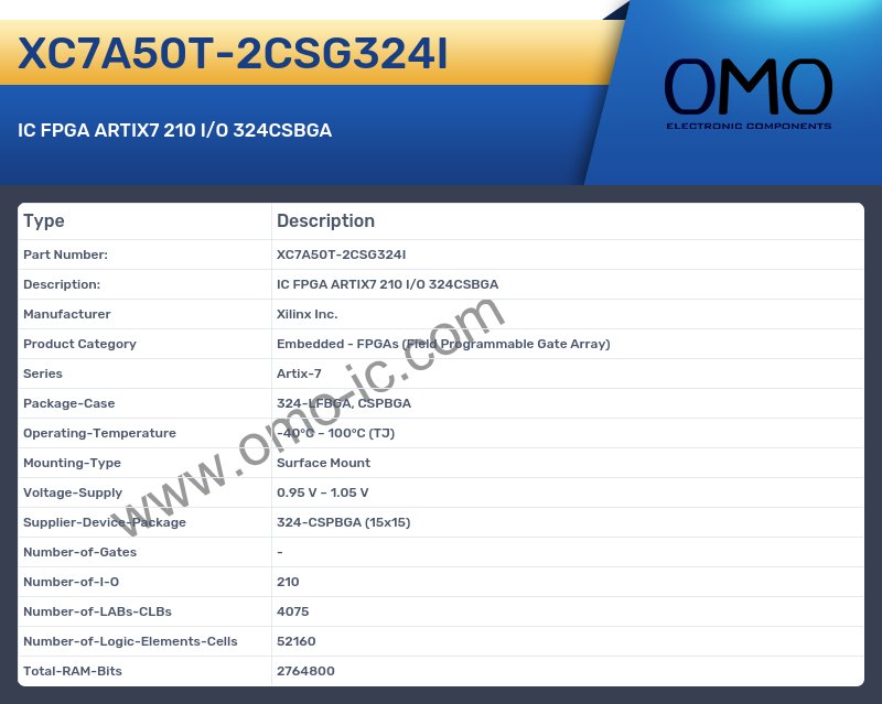 XC7A50T-2CSG324I