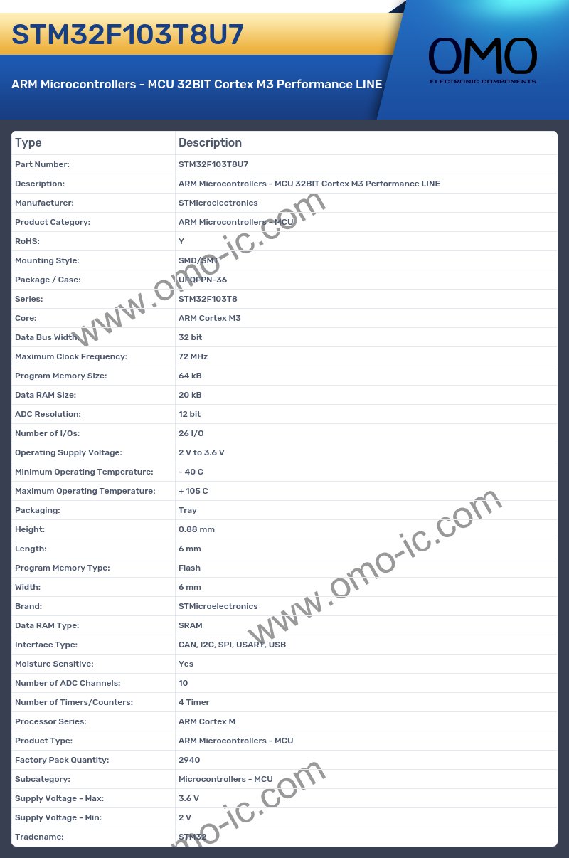 STM32F103T8U7