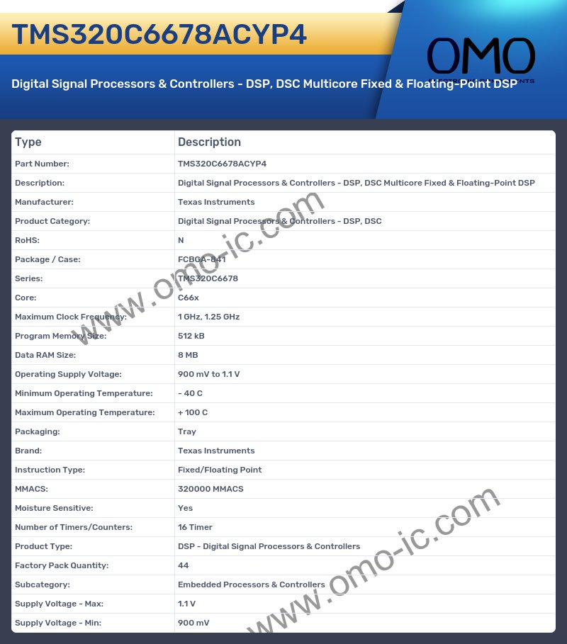TMS320C6678ACYP4