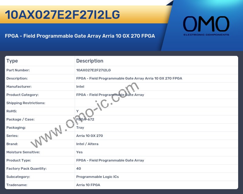 10AX027E2F27I2LG