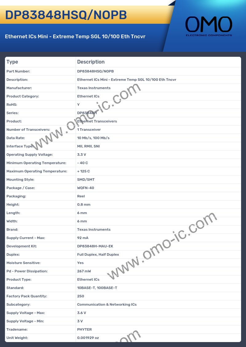 DP83848HSQ/NOPB