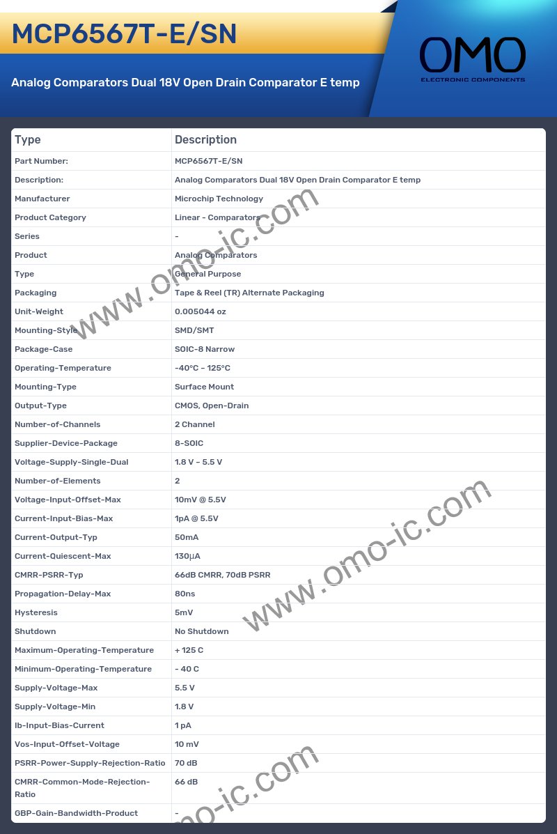 MCP6567T-E/SN