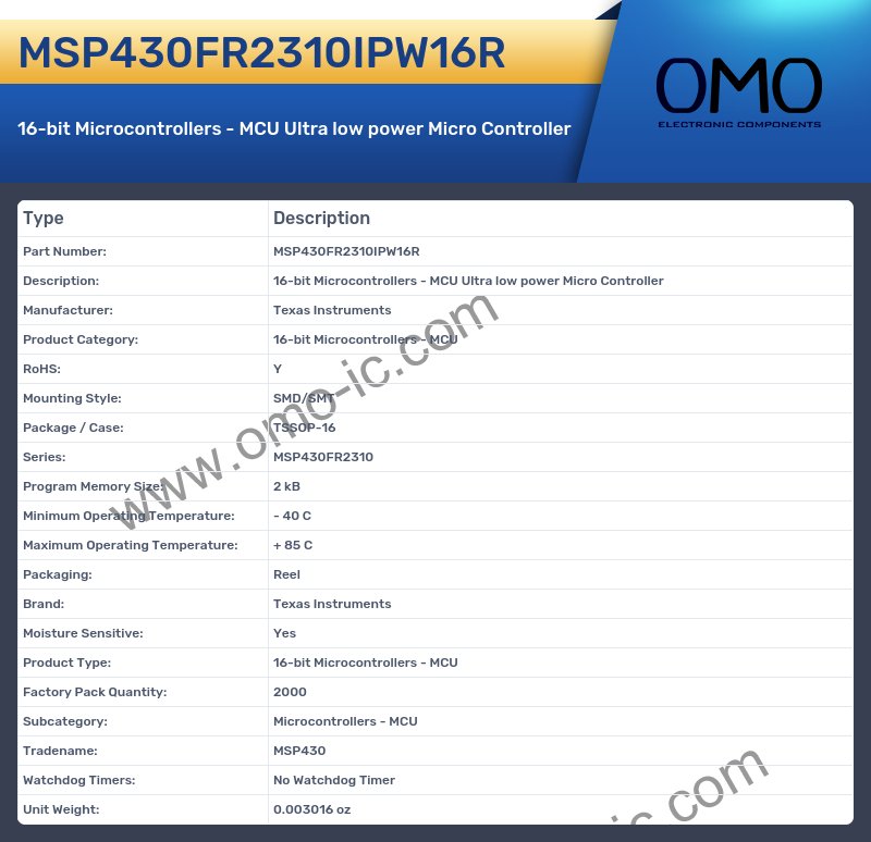 MSP430FR2310IPW16R