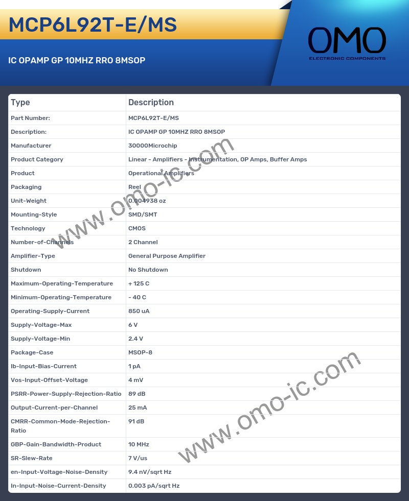 MCP6L92T-E/MS