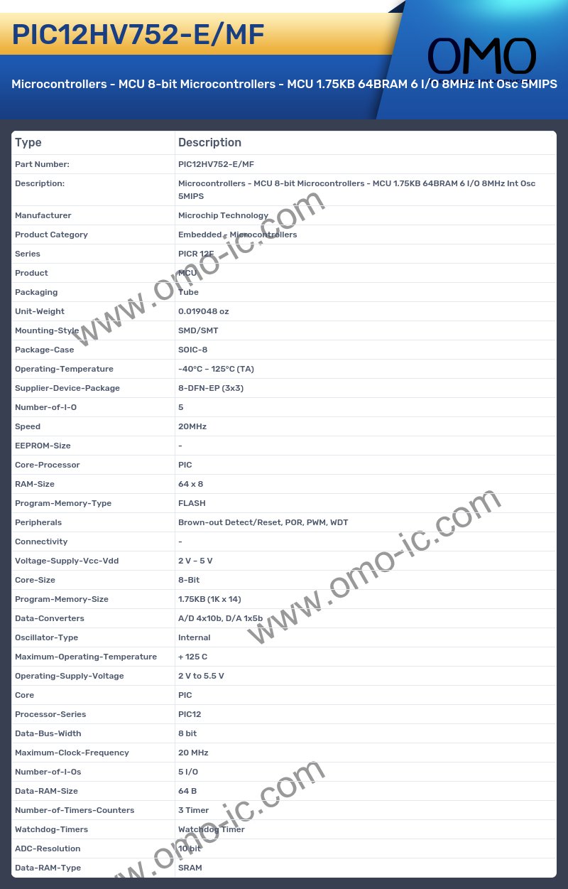 PIC12HV752-E/MF