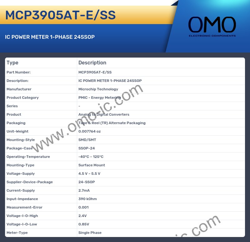 MCP3905AT-E/SS